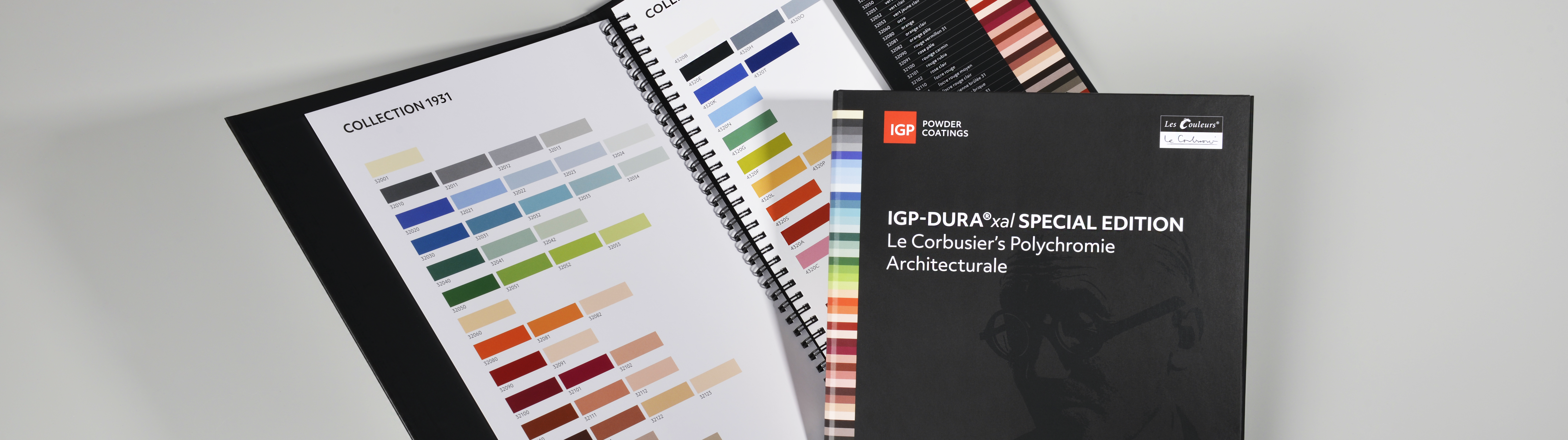 Farbpalette von Le Corbusier: Exklusive Pulverlacke in den geschützten Farben von Le Corbusier. | © IGP Pulvertechnik AG