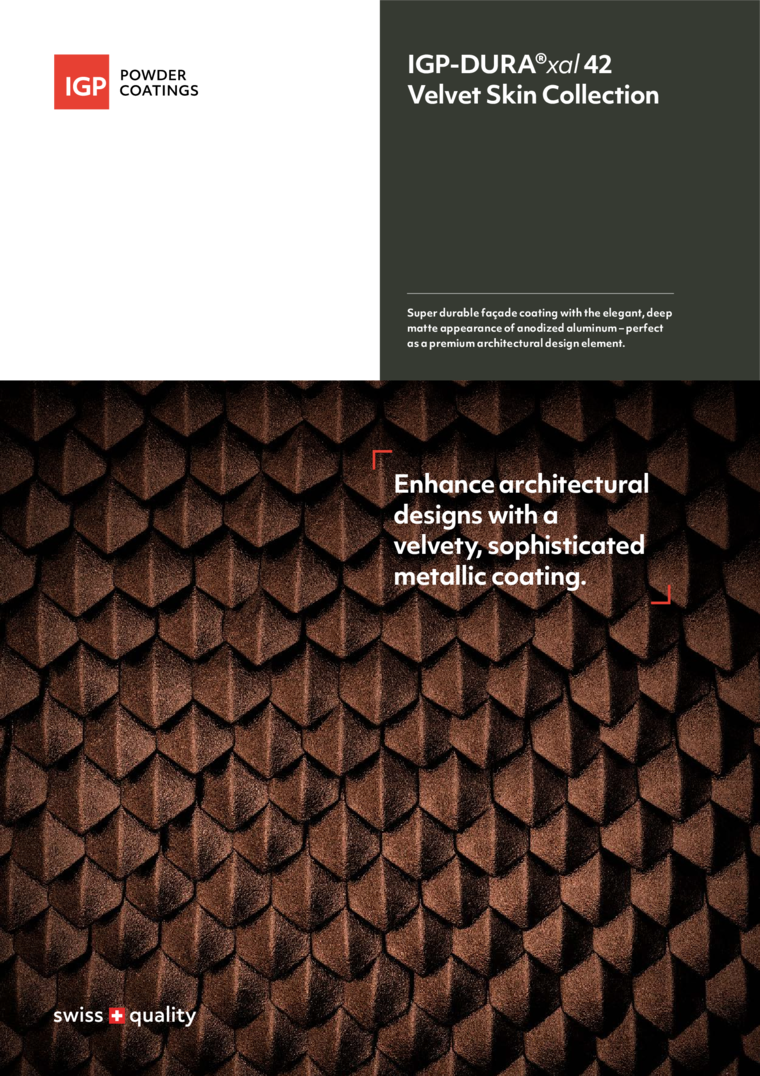 Brochure IGP-DURA&reg;xal 42 Velvet Skin Collection