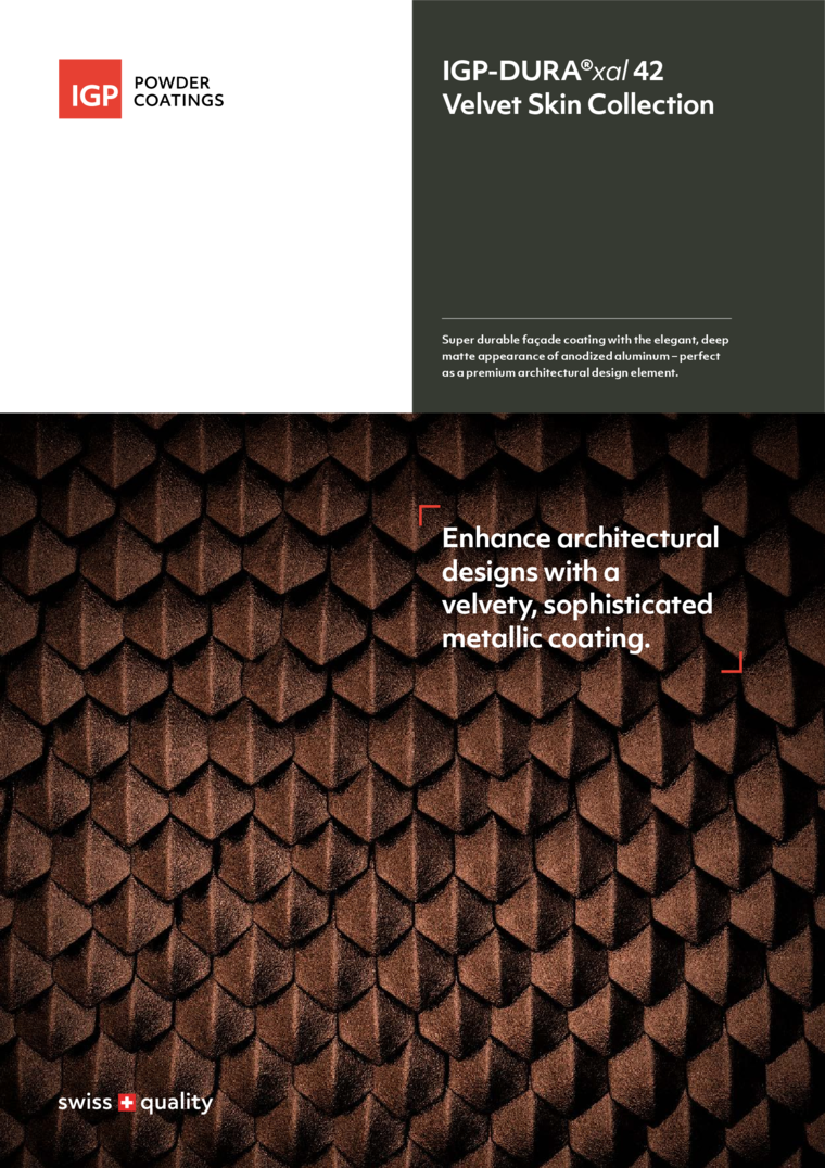 Brochure IGP-DURA&reg;xal 42 Velvet Skin Collection