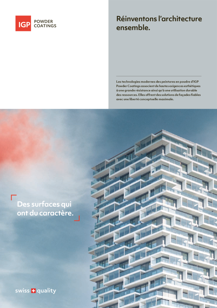 Brochure destinée aux architectes et aux concepteurs de façades