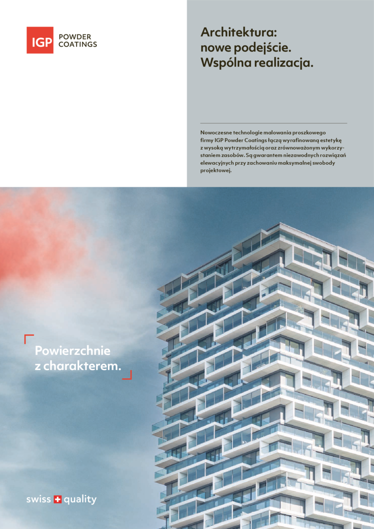 Broszura skierowana do architektów i projektantów elewacji