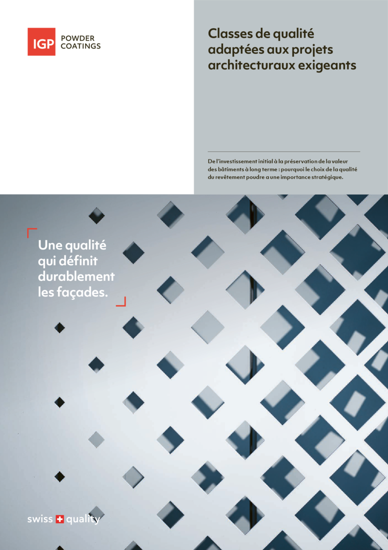 Brochure Architecture de la matrice de qualité IGP