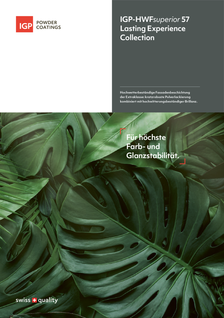 Brosch&uuml;re IGP-HWFsuperior 57 Lasting Experience Collection