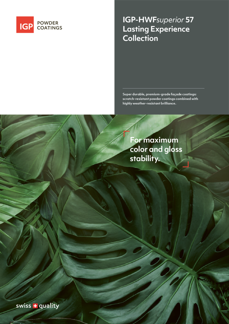 Brochure IGP-HWFsuperior 57 Lasting Experience Collection