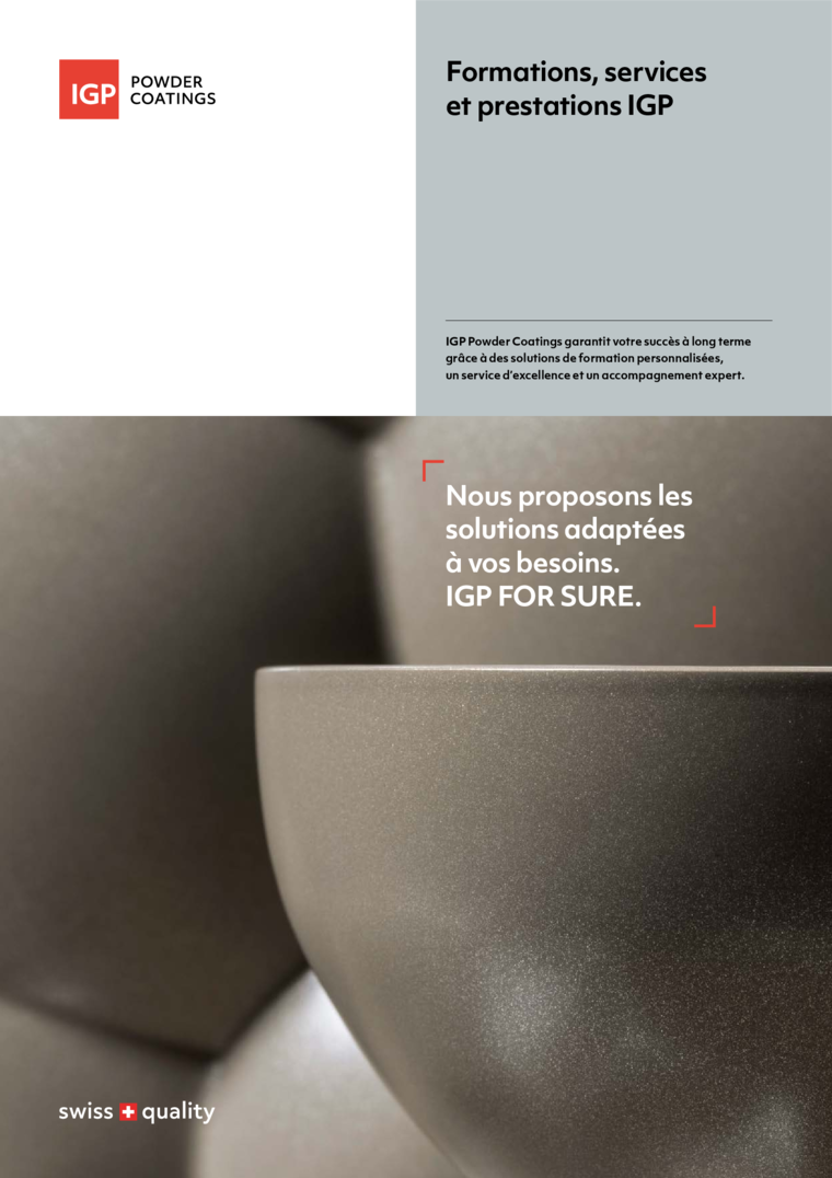 Brochure formations, services et prestations IGP