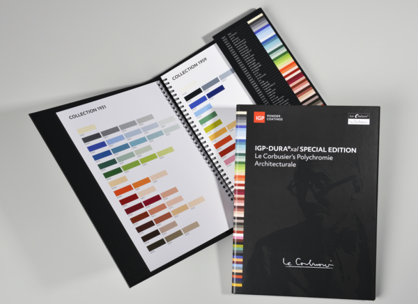 Farbpalette von Le Corbusier: Exklusive Pulverlacke in den geschützten Farben von Le Corbusier. | © IGP Pulvertechnik AG